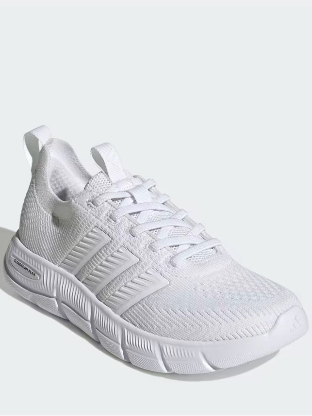 Adidas All White Cloudfoam Slounge Shoes! New in box!